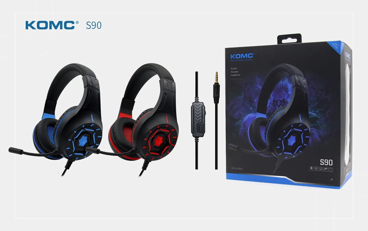 هدست گیمینگ باسیم KOMC S90 Wired Gaming